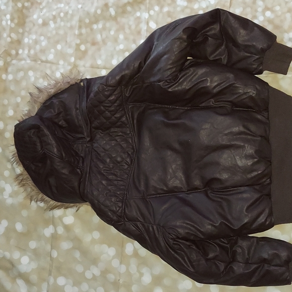 Apple Bottom Brown Leather Jacket - Picture 6 of 8